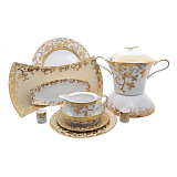 Столовый сервиз на 6 персон Tosca Creme Gold