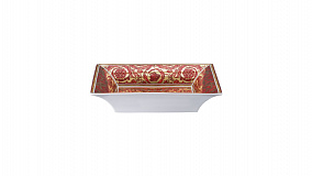 Блюдо квадратное Rosenthal Versace Медуза Диадема красная 28 см