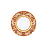Набор тарелок на 6 персон Falkenporzellan Alena 3D Bordeaux Gold Constanza 21см